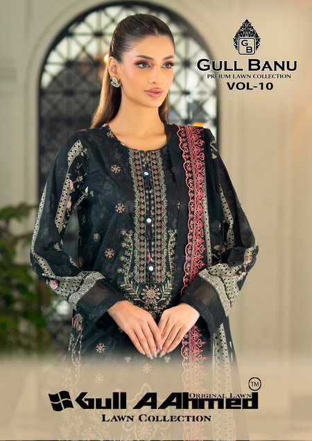 Gull Banu Vol 10 By Gull A Ahmed Dress Material Wholesale Market In Surat